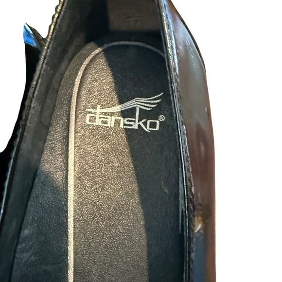 Dansko Debra Loafer EU 38 US US 7.5-8 Black Patent Leather Comfort Shoe Casual - Picture 10 of 11